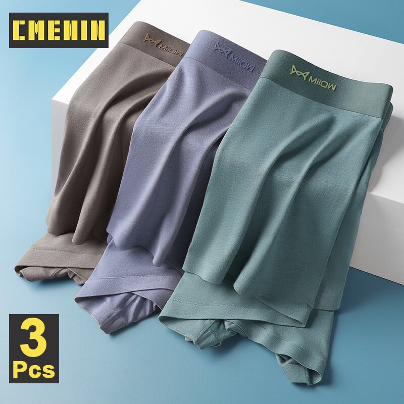 Set 3 Quần Lót Boxer Chất Liệu Polyester Quyến Rũ Cho Nam M1320