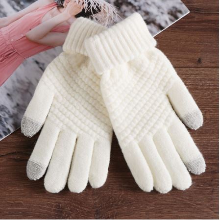 Găng tay đủ ngón cảm ứng ấm áp vào mùa đông vải cao cấp