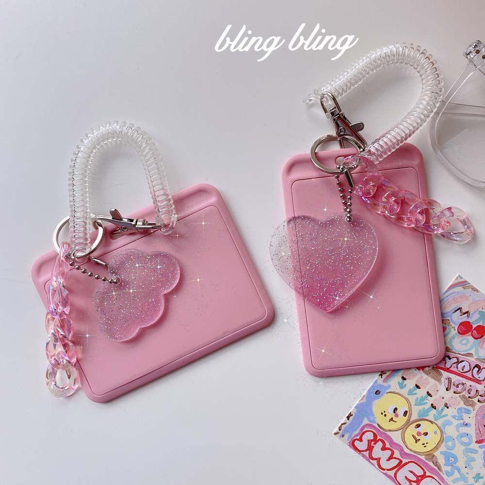 Vỏ Đựng Thẻ Kèm Móc Khóa Chống Thấm Nước Thiết Kế Xinh Xắn Tiện Dụng