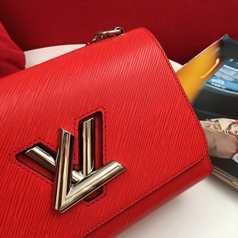 Túi xách nữ thương hiệu Louis Vuitton LV Twist da thật cao cấp dây đeo da phối xích