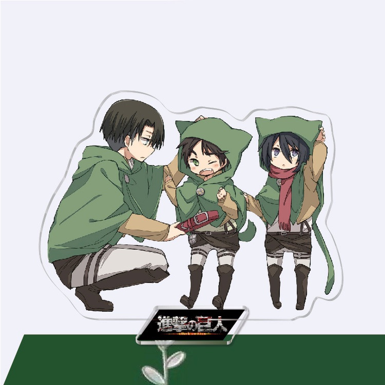 Standee ATTACK ON TITAN mô hình Đại Chiến Titan trang trí tượng mica anime chibi nhiều mẫu