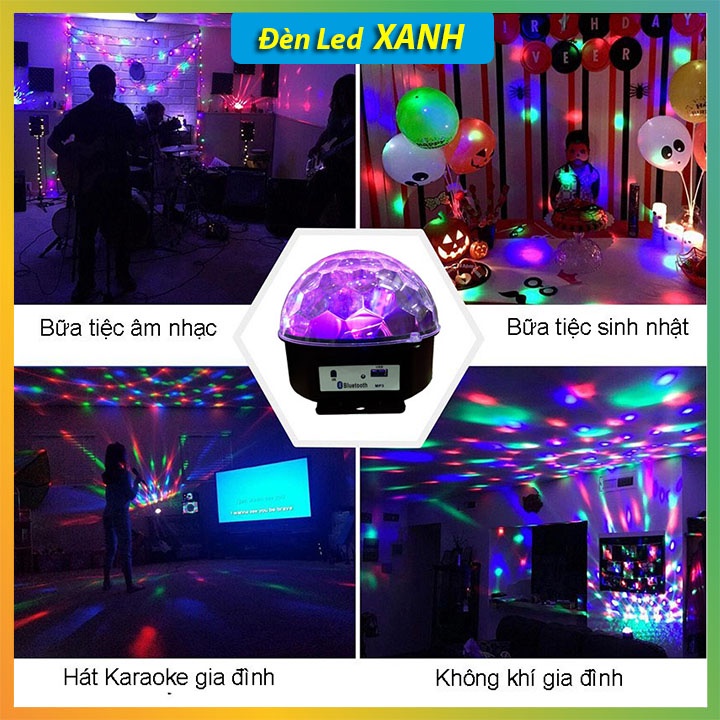 Đèn led, đèn trang trí xoay 7 màu tích hợp cảm ứng nháy theo nhạc dùng cho gia đình, phòng Karaoke, phòng bay... | BigBuy360 - bigbuy360.vn