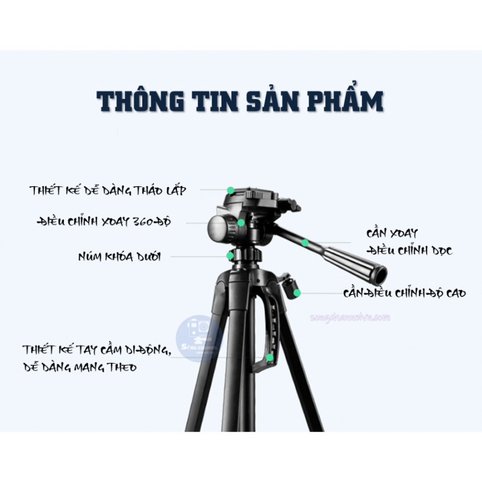 Chân máy ảnh Tripod Weifeng WT-3520 HCM