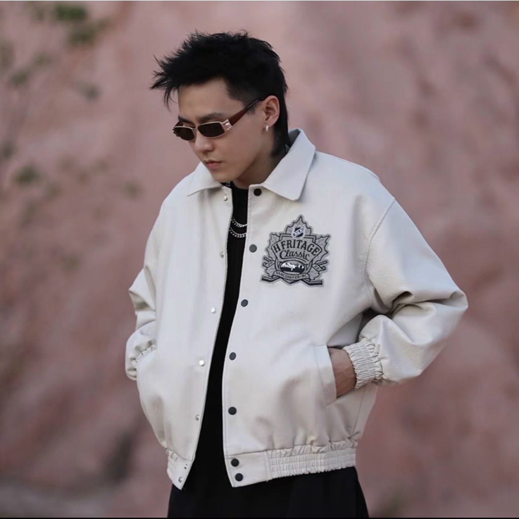 ÁO  KHOÁC BOMBER NAM PHONG CÁCH ĐƯỜNG PHỐ CỔ BẺ THỜI TRANG CHẤT