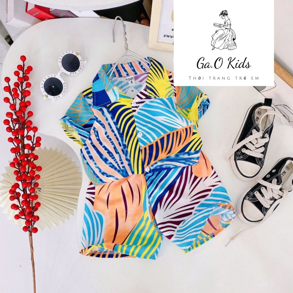 Quần áo trẻ em bộ đồ pijama ngắn tay kate cao cấp 5 màu cho bé trai bé gái. Bộ đồ ngủ trẻ em pijama ngắn tay dễ thương