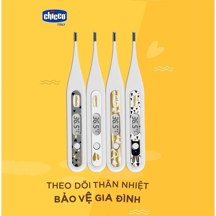 Nhiệt Kế Điện Tử 3 In 1 Golden Chicco- Đo Thân Nhiệt Vùng Miệng, Nách &amp; Hậu Môn