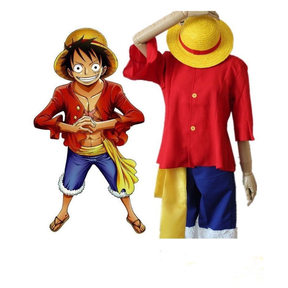 Bộ đồ hóa trang nhân vật Luffy trong phim hoạt hình One Piece