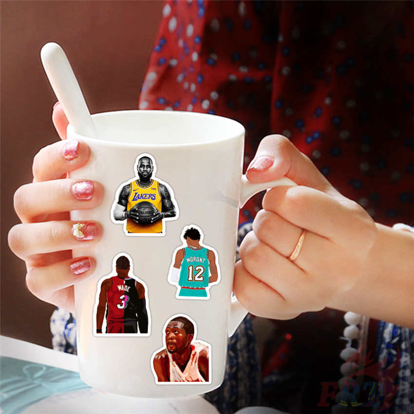 ❉ NBA Superstar Mixed Sports Series 02 Stickers ❉ 50Pcs/Set James Curry Harden Professional Basketball Player Waterproof DIY Fashion Decals Doodle Stickers