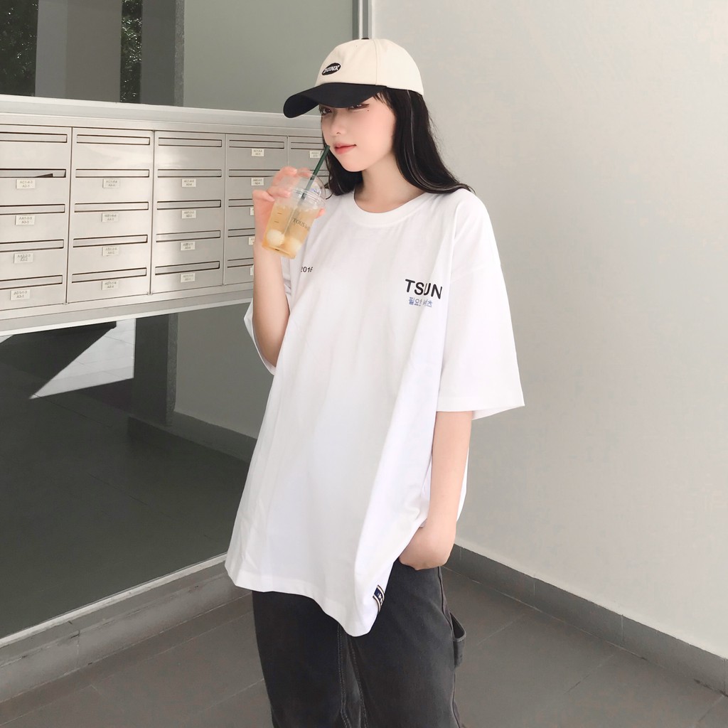 Áo thun TSUN basic - Sig 1 - Trắng - Unisex