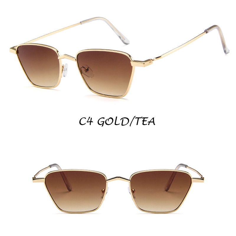 Kính mát tròng màu gọng kim loại thời trang Hàn Quốc