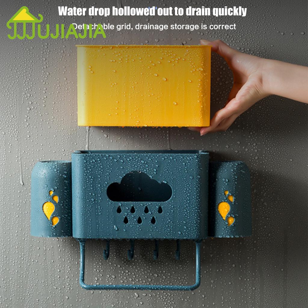 Giá Treo Bàn Chải Đánh Răng JUJIAJIA Dán Tường Đa Năng Chống Thấm Nước Không Cần Khoan Tiện Dụng