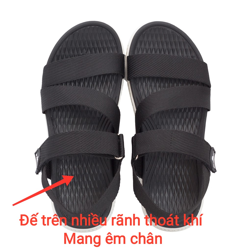 Giày sandal nam, dép sandal nữ đi học, chính hãng FACOTA quai dù 3 phân