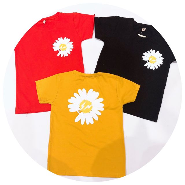 Áo hoa cúc cotton tàu
