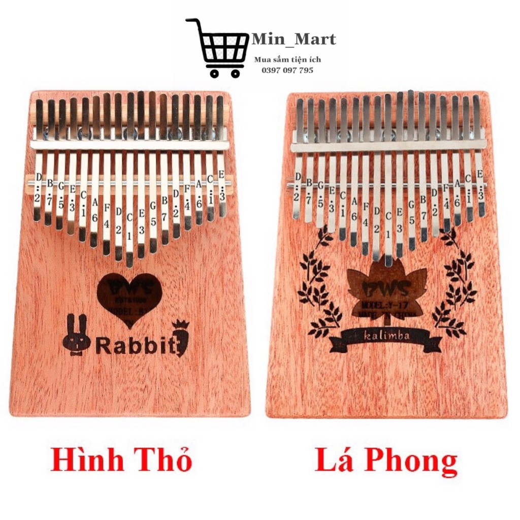 Đàn Kalimba - Đàn 17 Phím Kalimba Thumbs Piano Sử Dụng Ngón Tay