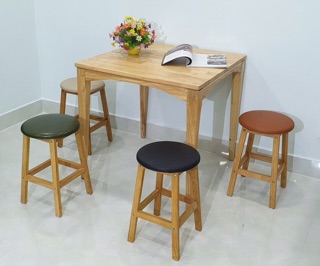Ghế đôn gỗ cao 60