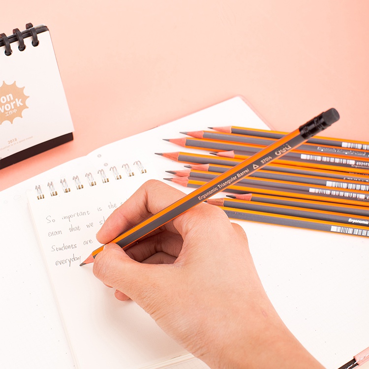 Bút Chì Gỗ 2B HB Hình Tam Giác Đa Ứng Dụng