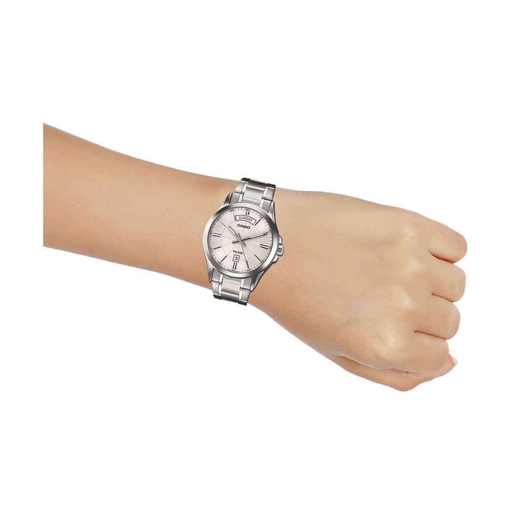 Đồng hồ nam dây kim loại Casio chính hãng Anh Khuê MTP-1381D-7AVDF