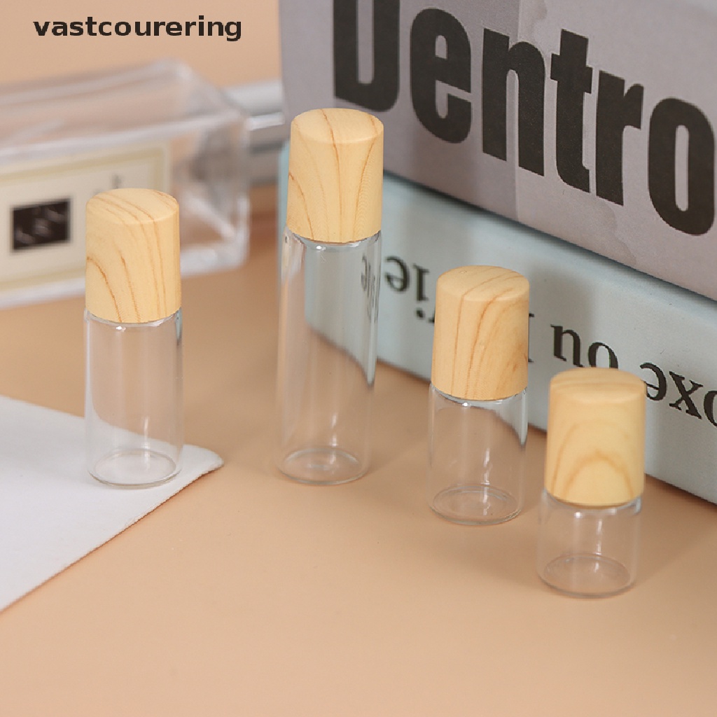 Chai Thủy Tinh Rỗng Đựng Tinh Dầu Thơm Có Thể Cuộn Lại 1 / 2 / 3 / 5 ml