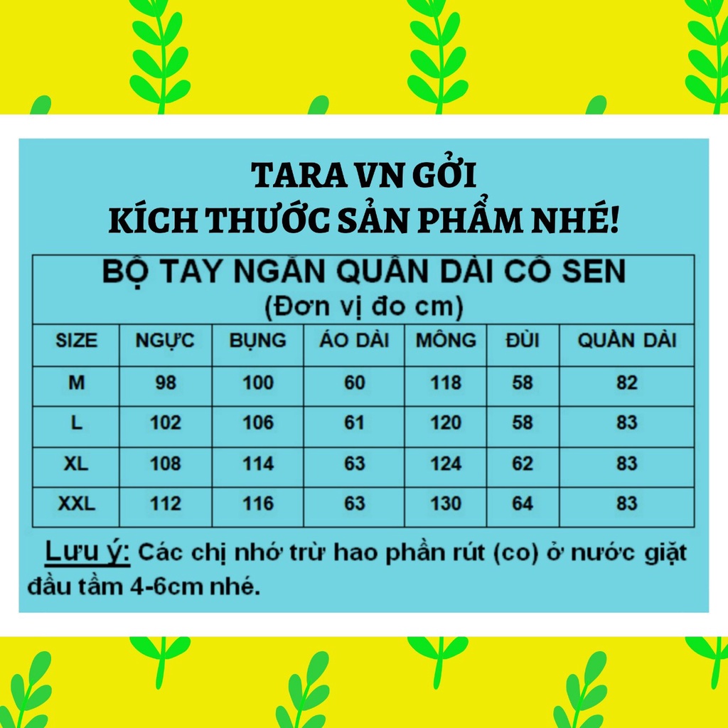 [Hàng Loại 1] (45-75kg) Bộ tole lanh dài mặc nhà mát đẹp