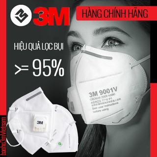 Một chiếc khẩu trang 3m 9001v - khẩu trang lọc bụi siêu mịn đạt chuẩn pm2.5