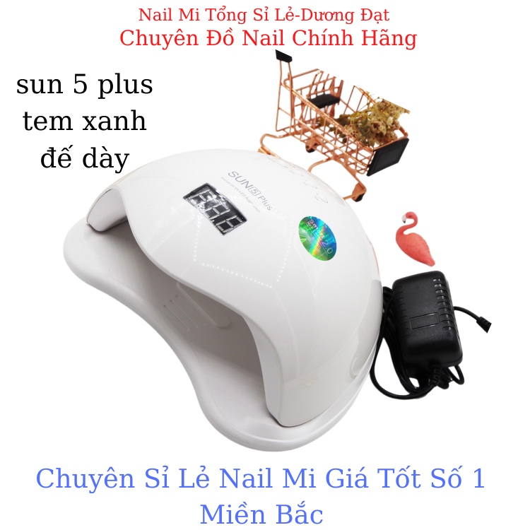 Máy hơ sun 5 plus, đèn sưởi móng gel siêu nhanh"Đế Dày" công suất 48w+ 24 bóng led uv- Nail Mi Tổng Sỉ Lẻ
