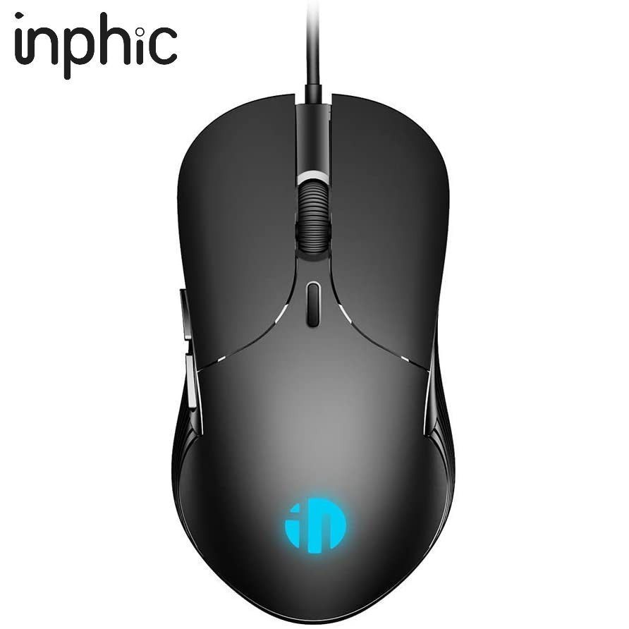 Chuột Chơi Game inphic PB1P Có Dây 6 Nút 4000 DPI tùy chỉnh dùng cho game thủ chuyên nghiệp