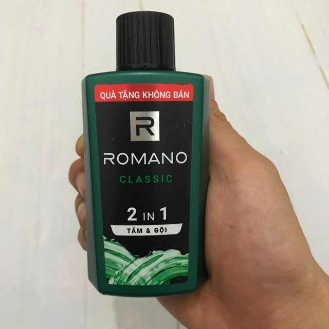 Chai Romano 60g (Tắm và gội 2 in 1)