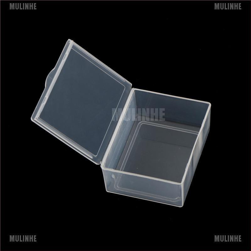Hộp đựng đồ trang sức/thẻ tên mini bằng nhựa trong suốt sắp xếp gọn gàng