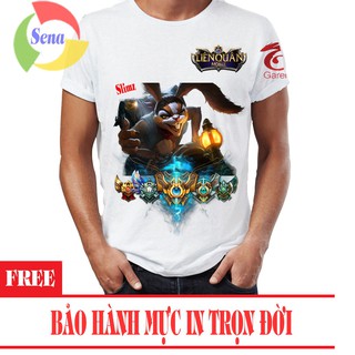 Áo thun Liên Quân Mobile 3D Tướng Slimz LQMSLI01 (Trắng)