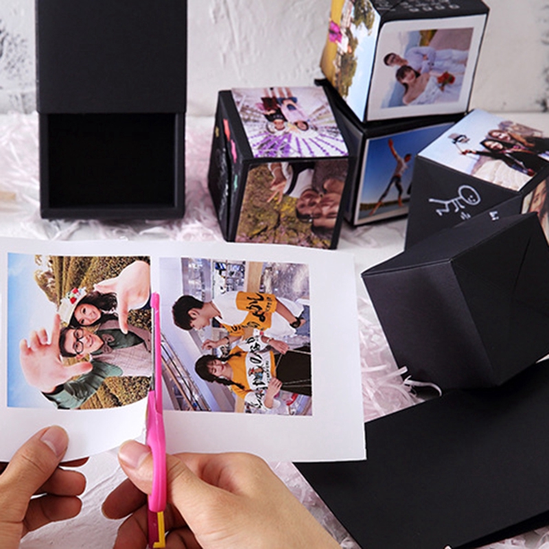 ♝♝ Creative Surprise  Bounce Box Gift Explosion for Anniversary Scrapbook DIY Photo Album Birthday Gift