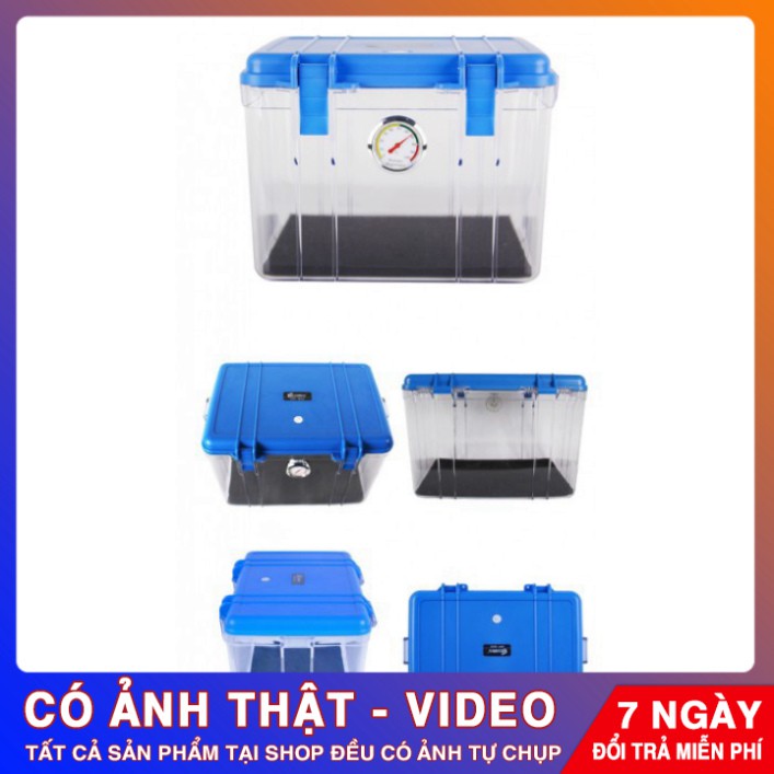 [Free Ship] Thùng hộp chống ẩm Eirmai R10 tích hợp ẩm kế và máy hút ẩm🎁Tặng hộp đựng pin