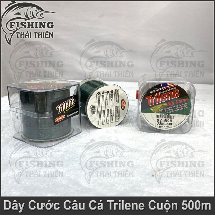 Dây Câu, Cước Câu Cá Trilene Big Game Siêu Bạo Lực Cuộn 500m Chuyên Dùng Câu Sông, Hồ Dịch Vụ Làm Thẻo Câu