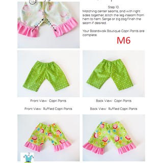 Rập giấy quần áo búp bê M6