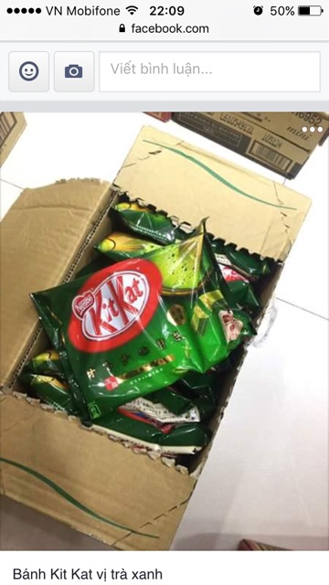 Bánh KitKat Nhật Bản vị trà xanh