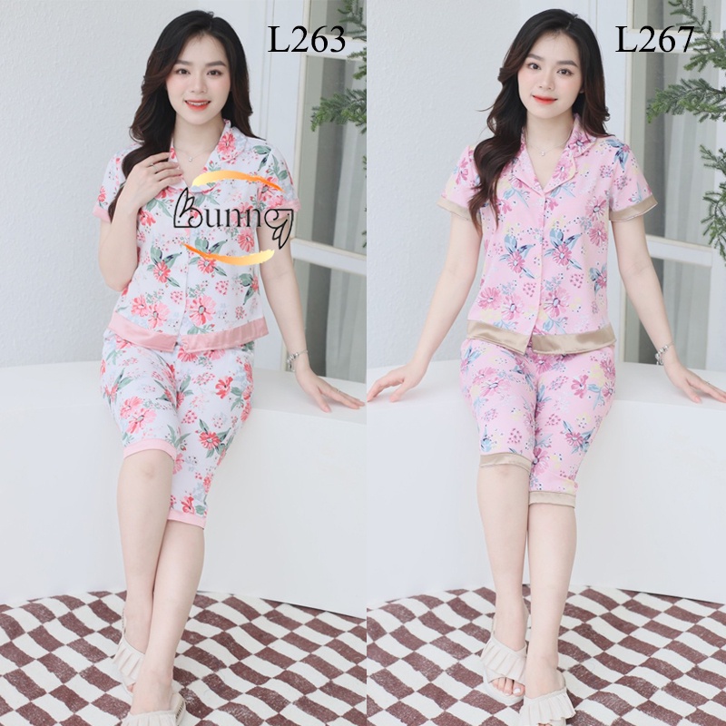 QUẦN ÁO MẶC NHÀ 5 MẦU XINH XẮN CHẤT LIỆU LỤA MỀM MÁT NGÀY HÈ, MẪU TAY CỘC QUẦN LỬNG