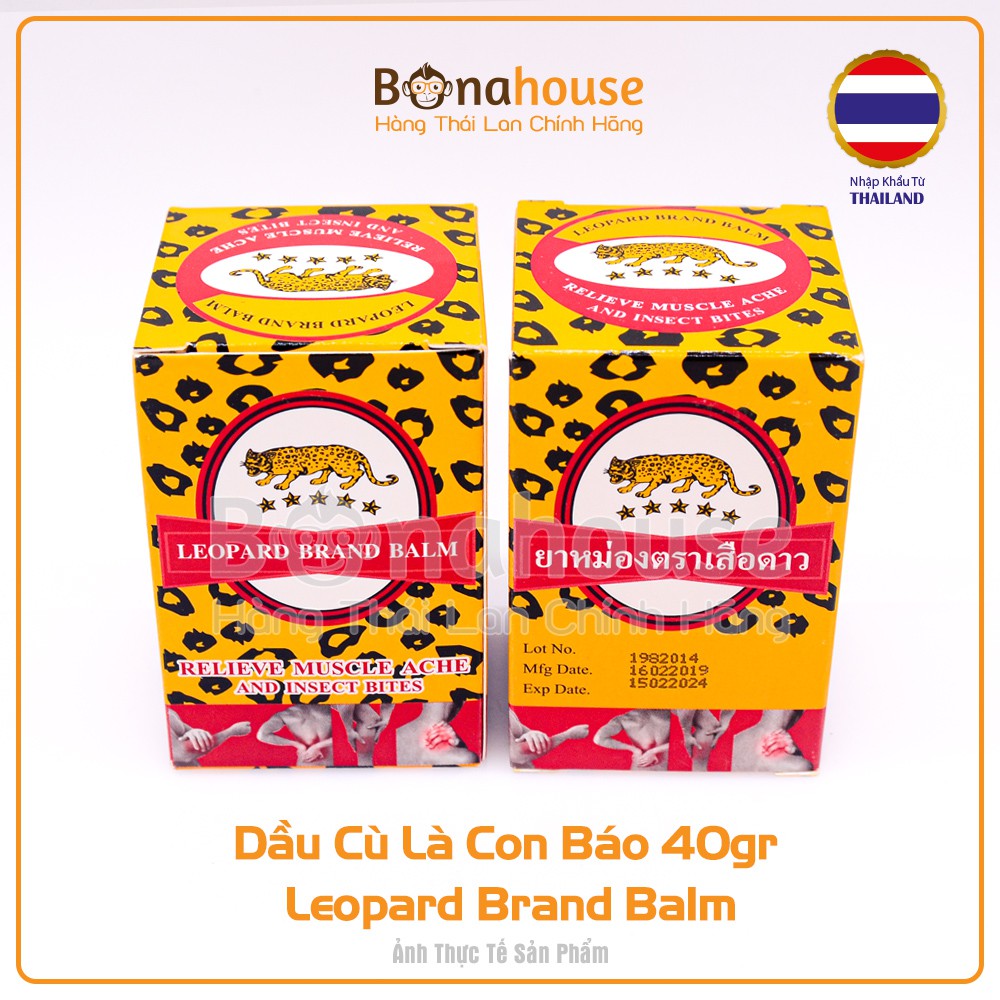 Dầu Cù Là Con Báo Thái Lan Leopard Brand Balm 40gr