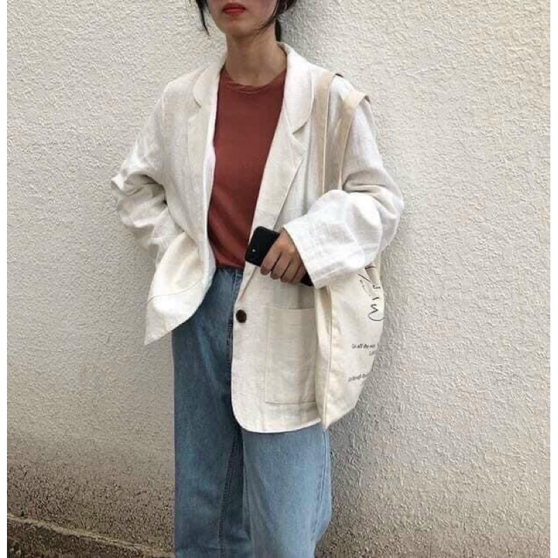 áo blazer 2 màu kèm ảnh thật