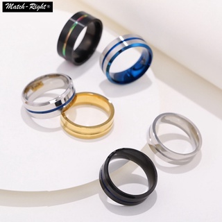 Nhẫn thép titan 8mm thời trang cho nam