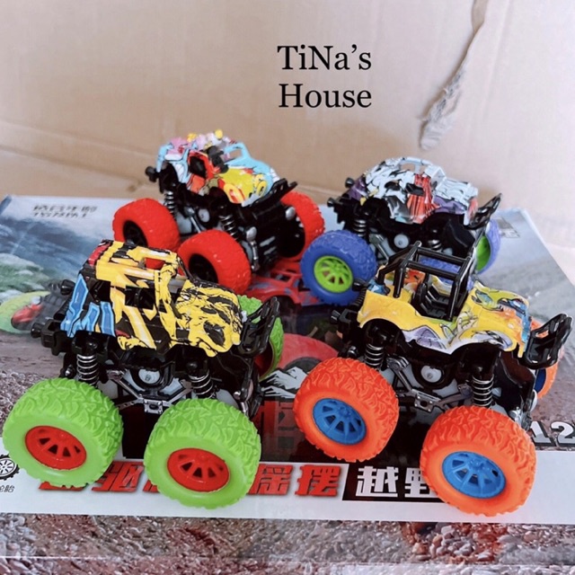 Xe Ô Tô Đồ Chơi Quán Tính Chạy Đà Cho Bé, Đồ Chơi Xe Địa Hình Lò Xo Chạy Đà Cực Mạnh vs Siêu Bền Cho Bé…