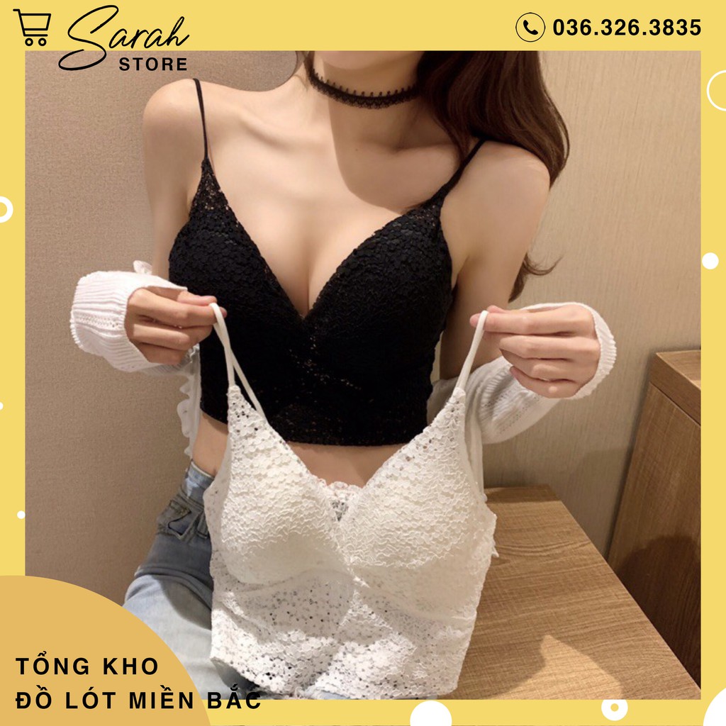 Áo Nữ Croptop Ren Hoa,  Áo Bra Sexy Siêu Đẹp 990