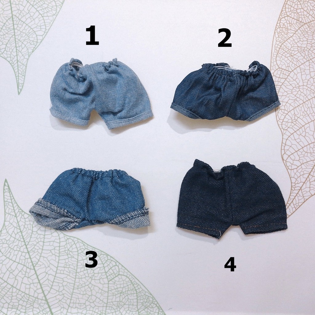 Outfit doll 20cm quần bò