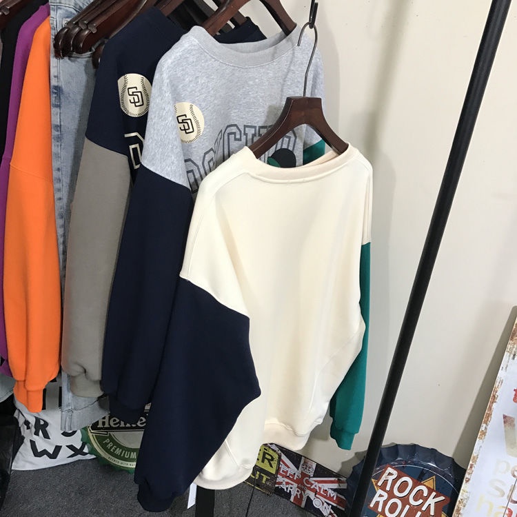 Áo Sweater Cổ Tròn Dáng Rộng In Họa Tiết Hoạt Hình Phối Màu Dễ Thương Thời Trang Mùa Thu 2022 Cho Bé Gái