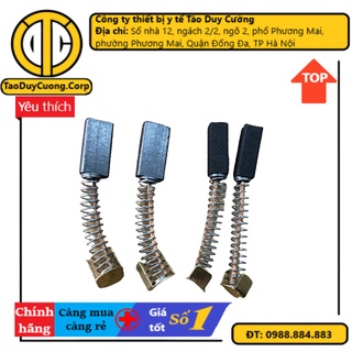 1 cặp chổi than của máy ly tâm 6 ống và máy ly tâm 12 ống