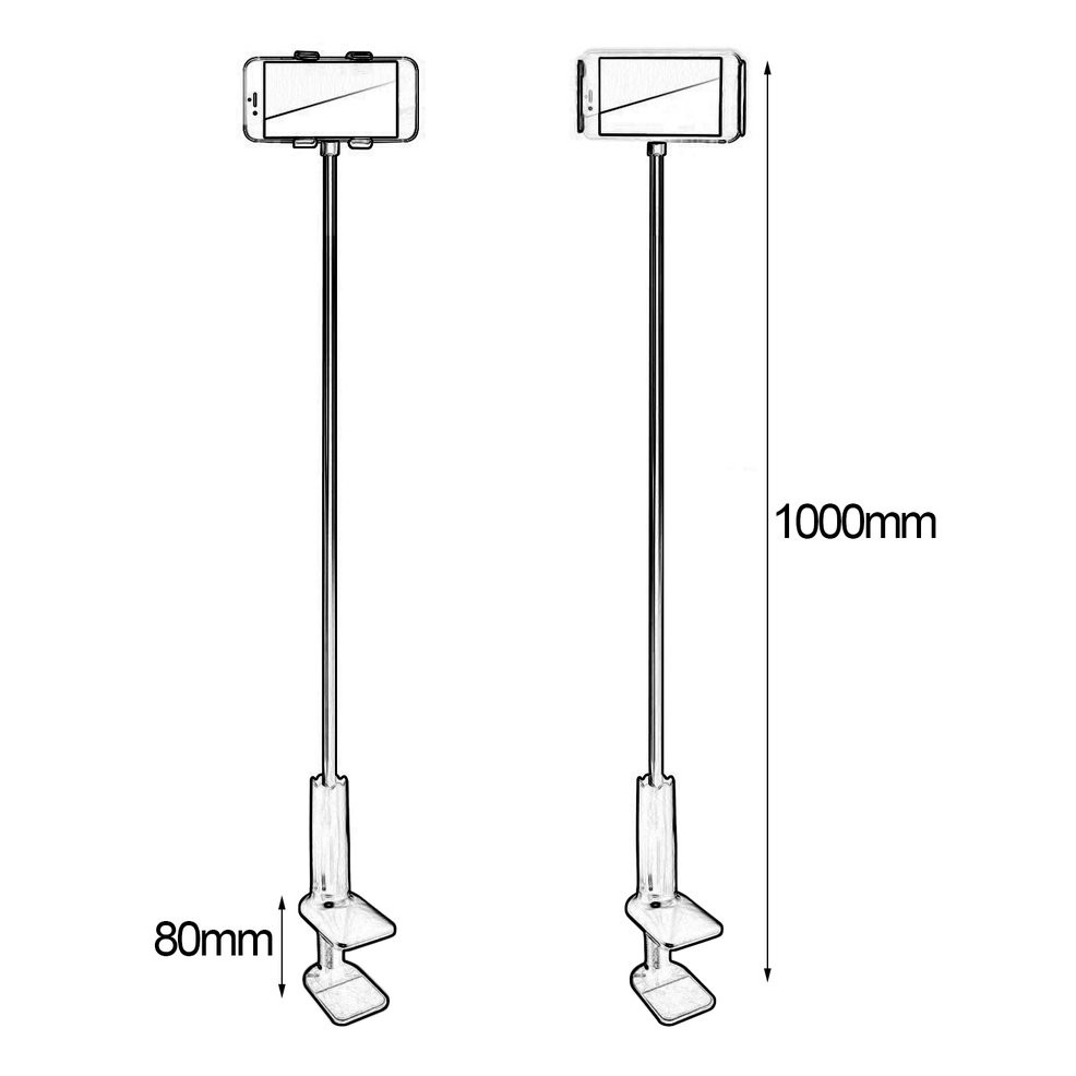 Giá Đỡ Điện Thoại / Máy Tính Bảng 100cm Có Thể Điều Chỉnh Xoay 360 Độ