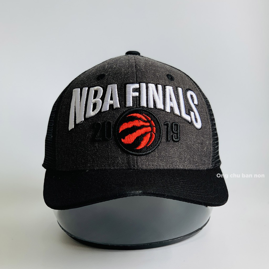 Nón Lưỡi Trai Nam Mũ Thời Trang NBA Finals Đen Xám Chì AB-30058