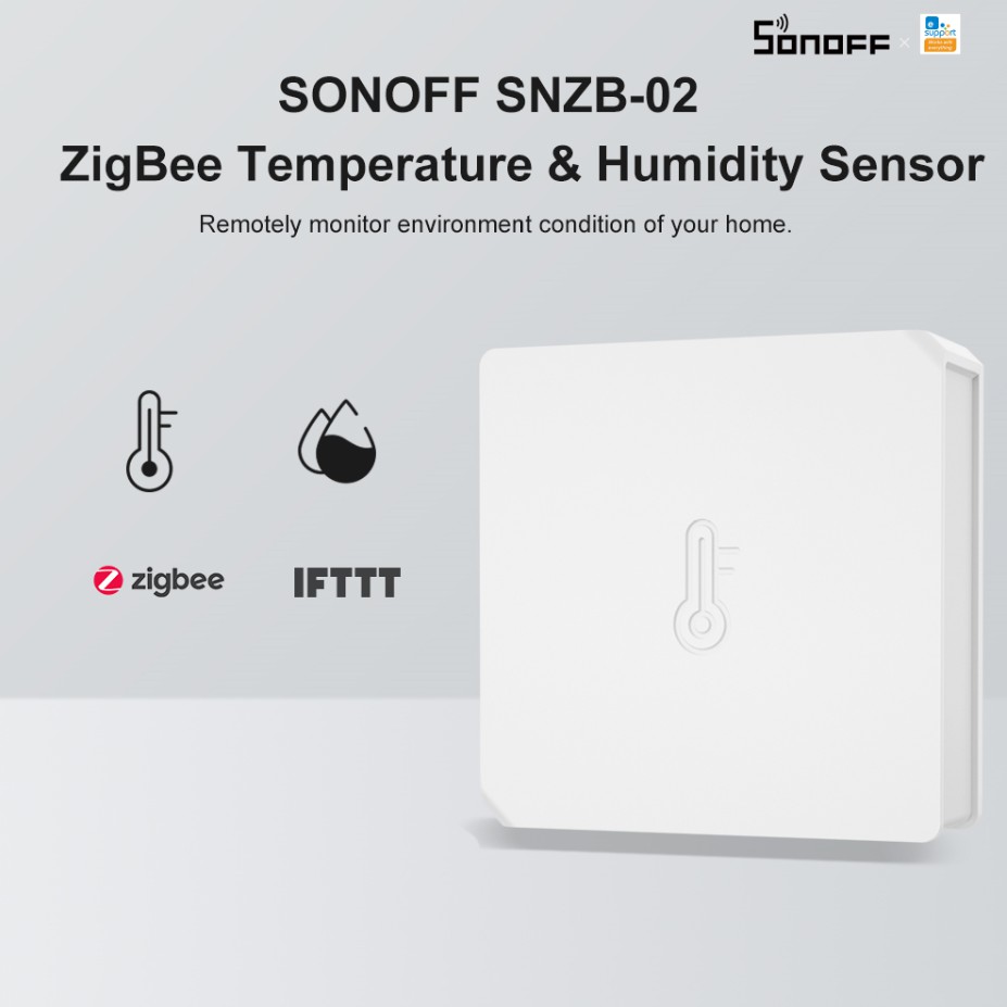 Thiết bị cảm biến nhiệt độ và độ ẩm SONOFF Snzb-02 Zigbee chuyên dụng