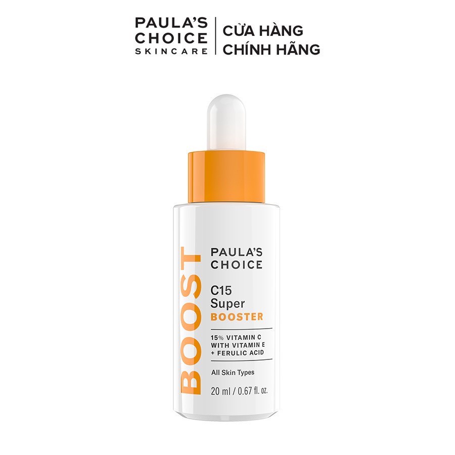 Tinh chất tăng cường làm sáng da ngăn ngừa lão hóa chứa Vitamin C Paula's Choice C15 Super Booster 20ml
