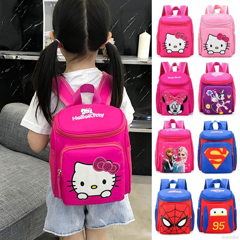 Ba lô đi học chống nước họa tiết hoạt hình đáng yêu cho bé