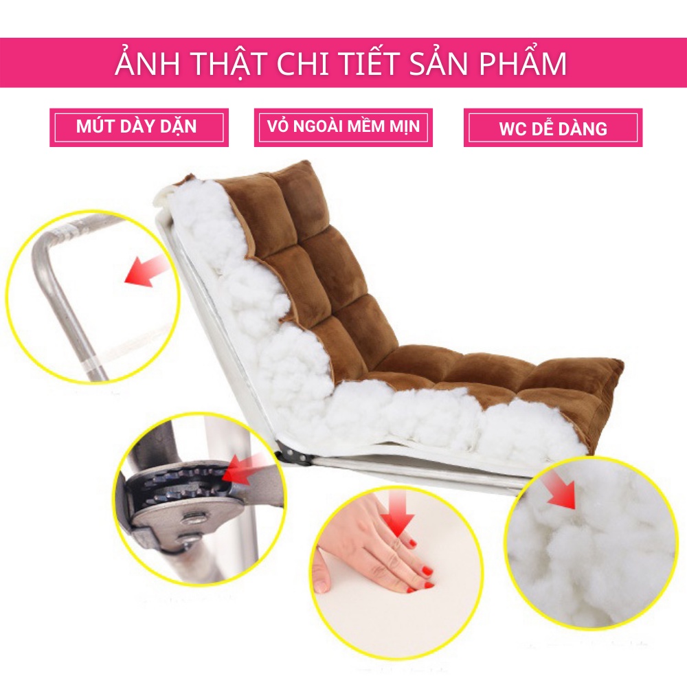 Ghế Bệt dựa lưng HOMIES Ghế Tựa Lưng Tatami kiểu nhật điều chỉnh 5 cấp độ, Chịu trọng lượng 180kg