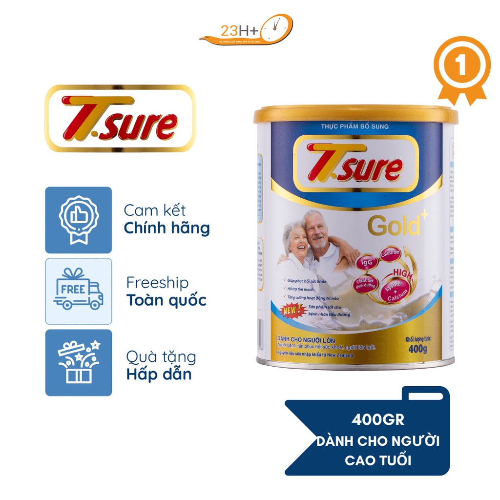 Sữa Bột Dành Cho Người Cao Tuổi Tsure Gold+ 900g